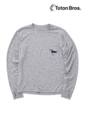 TB Ax L/S Tee #灰色 [TB233-50040] | Teton Bros.