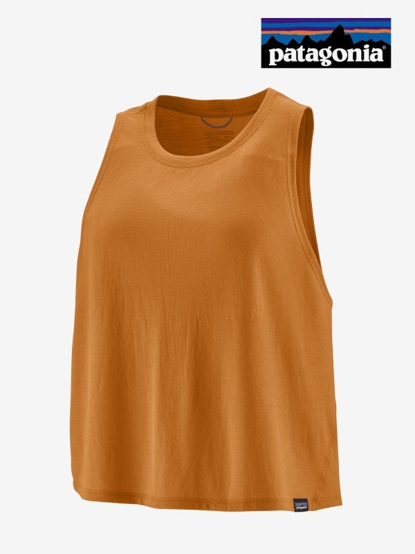 Women's Cap Cool Trail Cropped Tank #GNCA [24460]｜patagonia