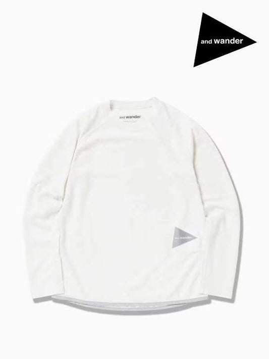 Women's power dry jersey raglan  LS T #031/off white [4164134]｜and wander