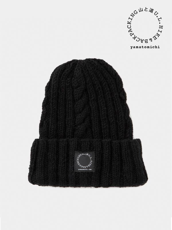 Merino Knit Cap #Black｜山と道