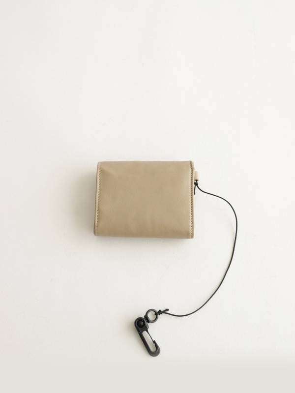 Multi wallet leather #tan ｜holo