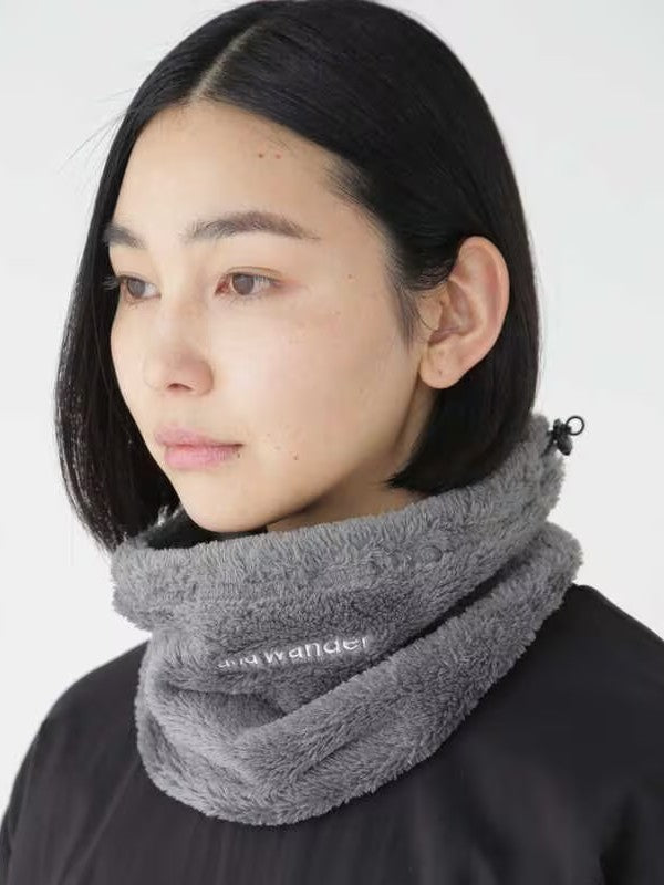 high loft fleece neck warmer #d.gray [5743277021] ｜andwander