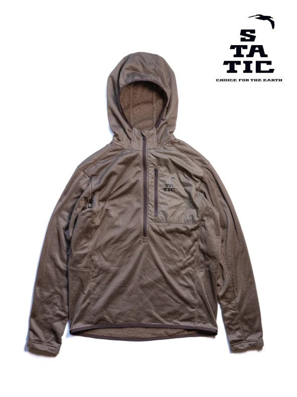 ADRIFT HALF ZIP HOODY #Touchwood｜STATIC