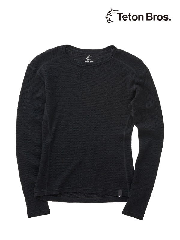 Women's MOB Wool L/S #Black [TB233-68031]｜Teton Bros.【Outlet_30】