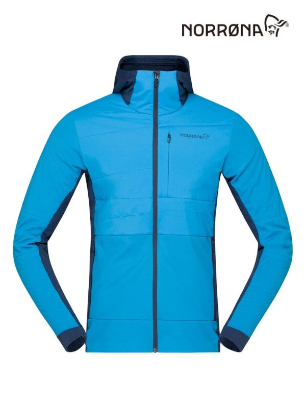falketind Alpha90 insulated Zip Hood #Hawaiian surf/Indigo Night [1803-23]｜Norrona