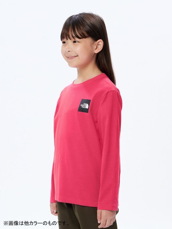 Kid's L/S Small Square Logo Tee #UB [NTJ32357]｜THE NORTH FACE【Outlet_40】